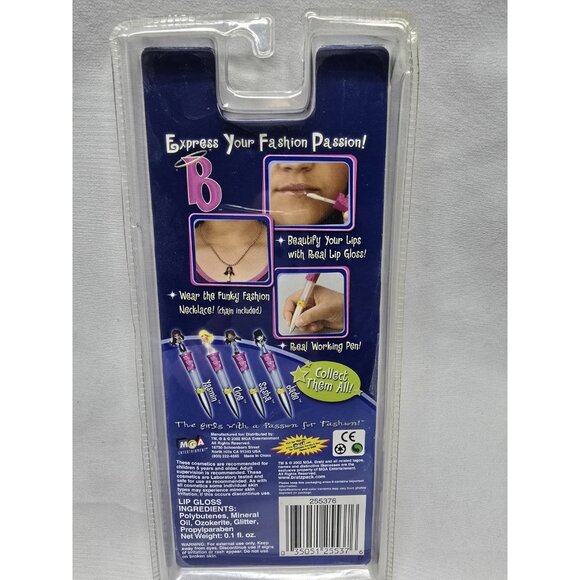 Bratz Girls Sasha fashion passion pen lip gloss necklace and writing pen New - Picture 6 of 11